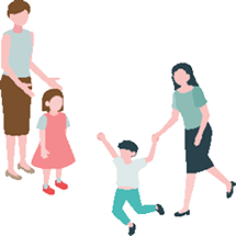 町のイラスト